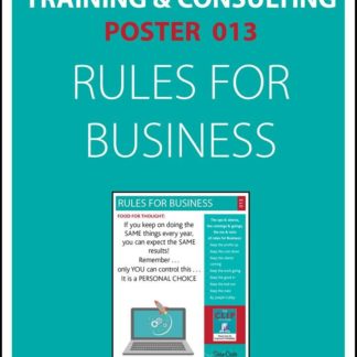 Poster 13 - Rules for business