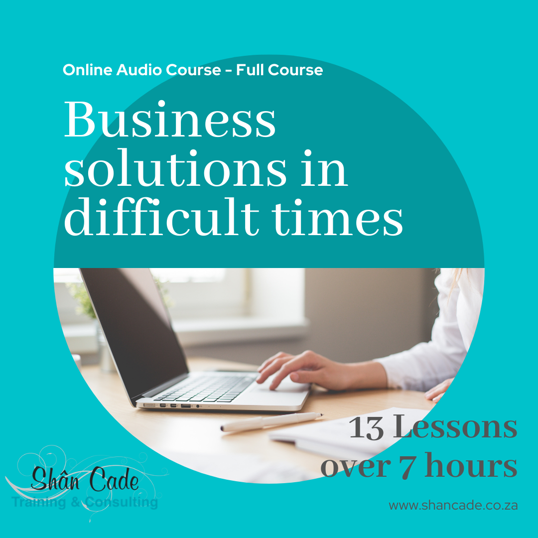 Business solutions in difficult times - full online audio course