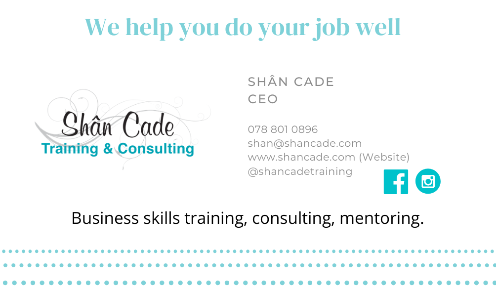 Shân Cade Digital business card - contact