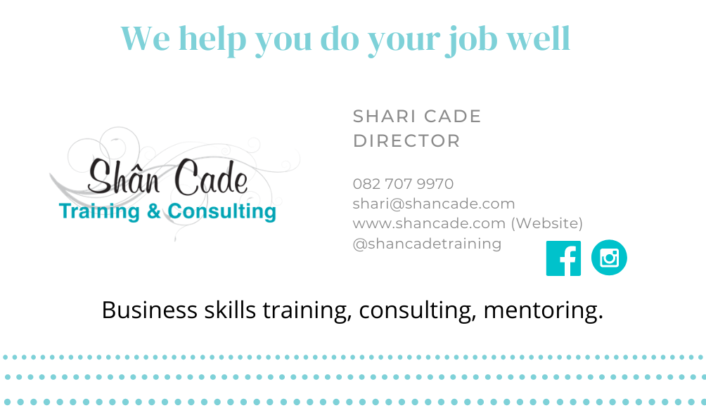 Shari Cade - Digital business card - contact us