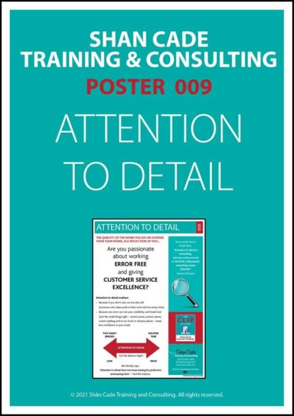 Poster 9 - Attention to detail